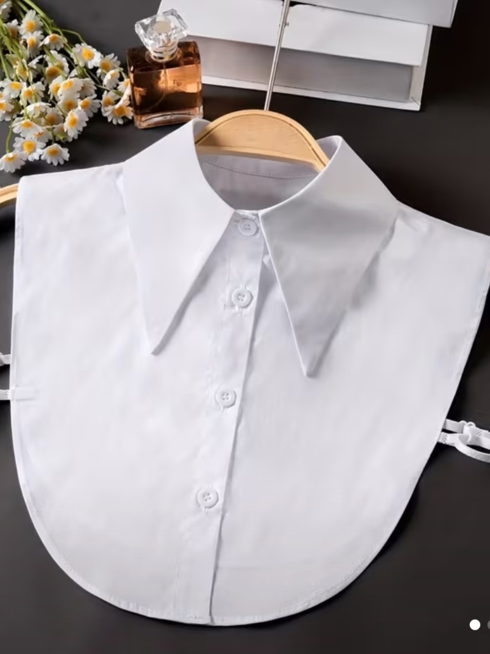 White Detachable Shirt Collar Dickey